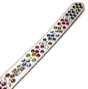 b.b. Simon '8 Ball' multi-color Swarovski Crystal Belt - Dudes Boutique