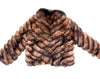 Kashani Women's Dark Brown Fox Fur Jacket - Dudes Boutique