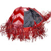 Kashani Ladies Red Suede/Leather Studded Fringe Poncho - Dudes Boutique