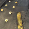G-Gator - Studded Double-Breasted Leather Jacket - Dudes Boutique