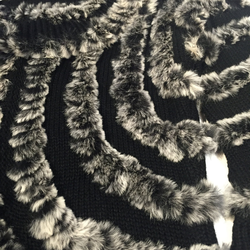 Winter Fur Wool and Rabbit Cardigan - Dudes Boutique