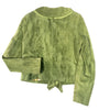 Scully Olive Ruffle Suede Jacket - Dudes Boutique