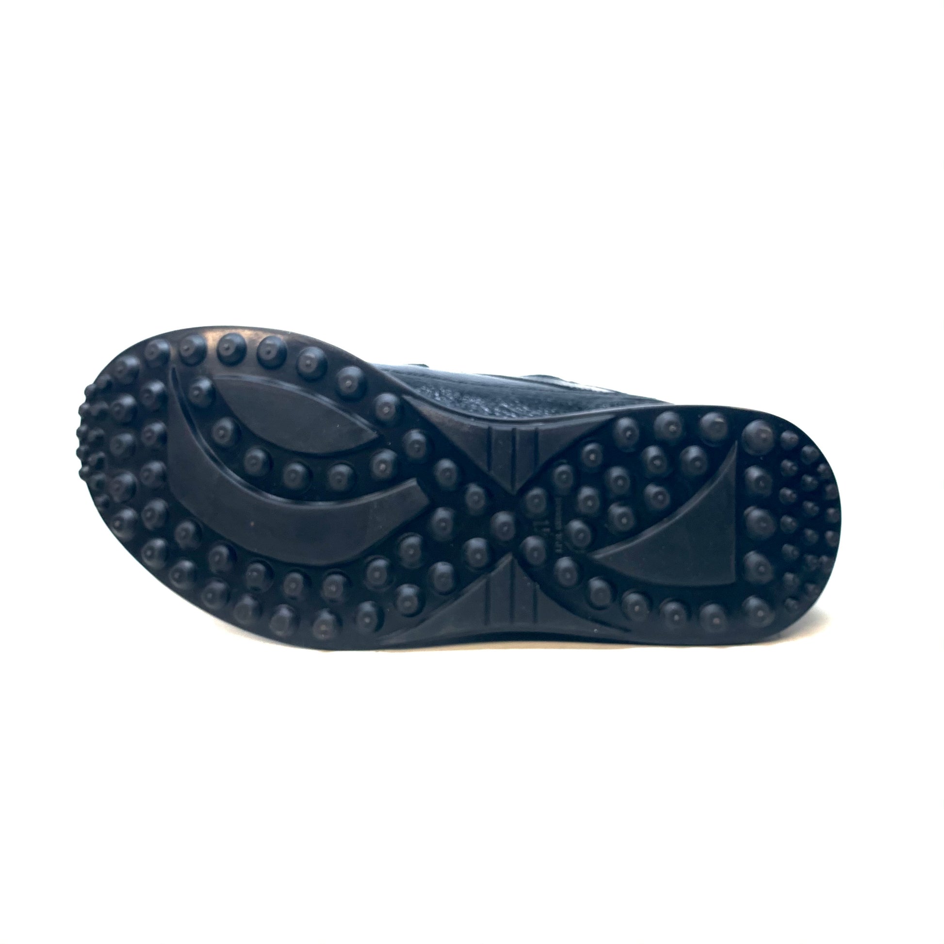 Mauri 8605 'Eye' Black Hornback Tail/Ostrich Leg Sneakers - Dudes Boutique