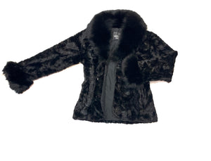 Kashani Women's Black Mink Jacket with Fox Fur Lining - Dudes Boutique