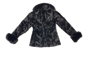 Kashani Women's Black Mink Jacket with Fox Fur Lining - Dudes Boutique