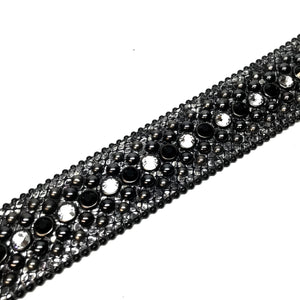 b.b. Simon Silver '8 Ball' Crystal Belt - Dudes Boutique