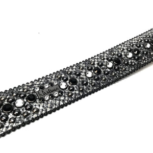 b.b. Simon Silver '8 Ball' Crystal Belt - Dudes Boutique