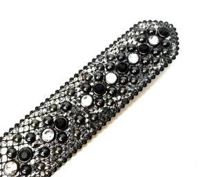 b.b. Simon Silver '8 Ball' Crystal Belt - Dudes Boutique