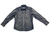 Kashani Men's Black Lambskin Button-Up Shirt - Dudes Boutique