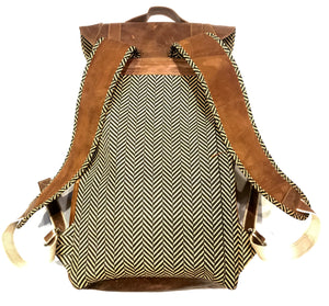 Vann & Co Brown Leather Duffle Backpack - Dudes Boutique