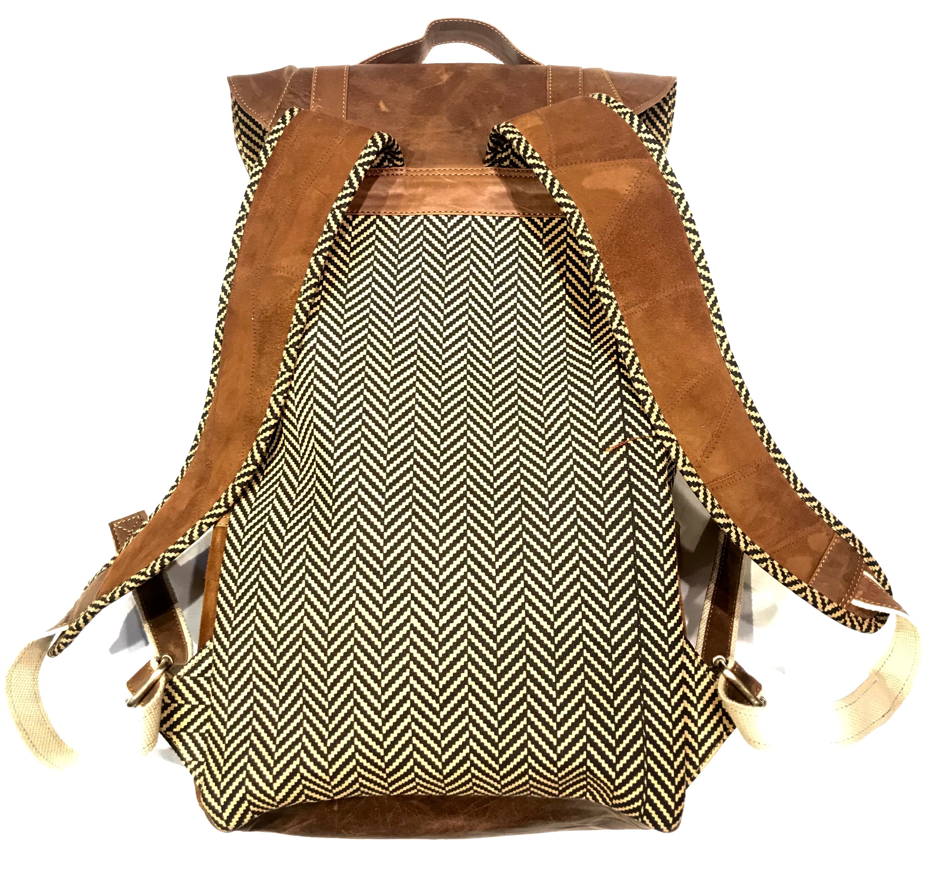 Vann & Co Brown Leather Duffle Backpack - Dudes Boutique