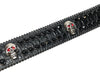 b.b. Simon Skull Black Red Fully Loaded Double Row Crystal Belt - Dudes Boutique