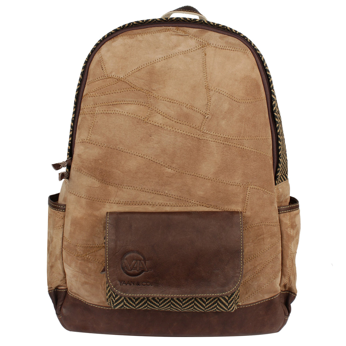 Vann & Co Upcycled Hand Patched Leather Supreme Backpack - Dudes Boutique