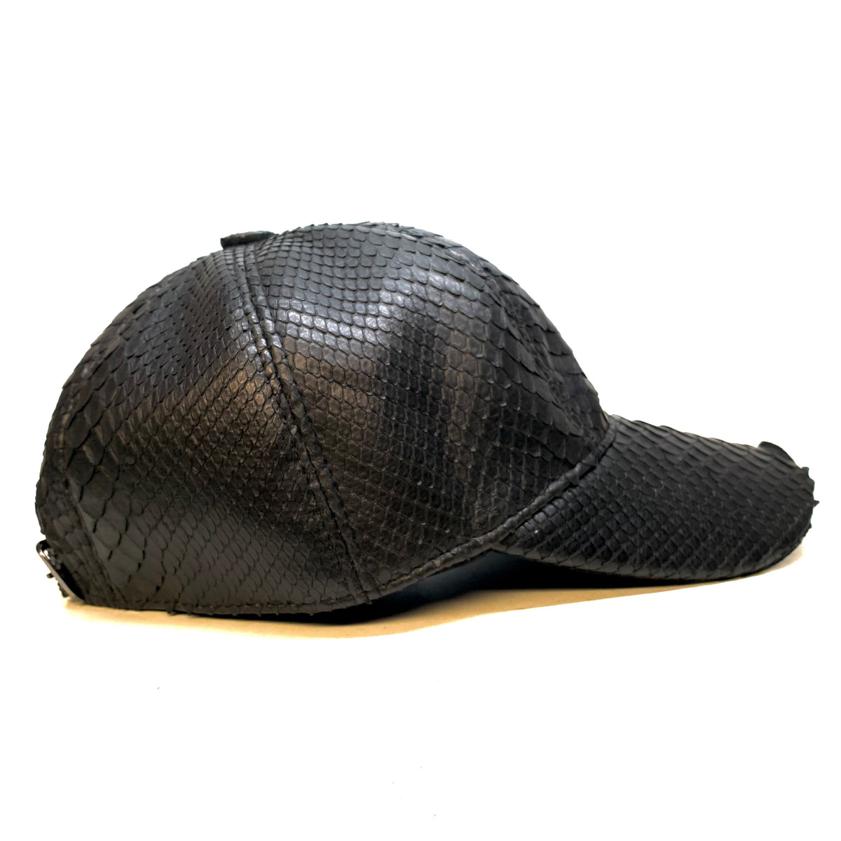 Barya NewYork All-Over Black Python Strap-Back Base Ball Hat - Dudes Boutique