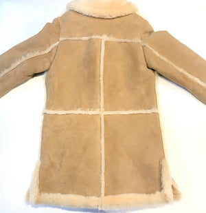 Kashani Ladies Natural Sherpa Lined Shearling Coat - Dudes Boutique