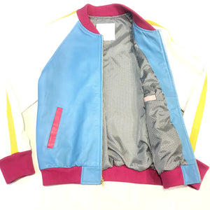 Kashani Multi-Color Lambskin Varsity Jacket - Dudes Boutique