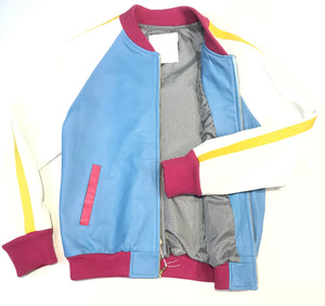 Kashani Multi-Color Lambskin Varsity Jacket - Dudes Boutique