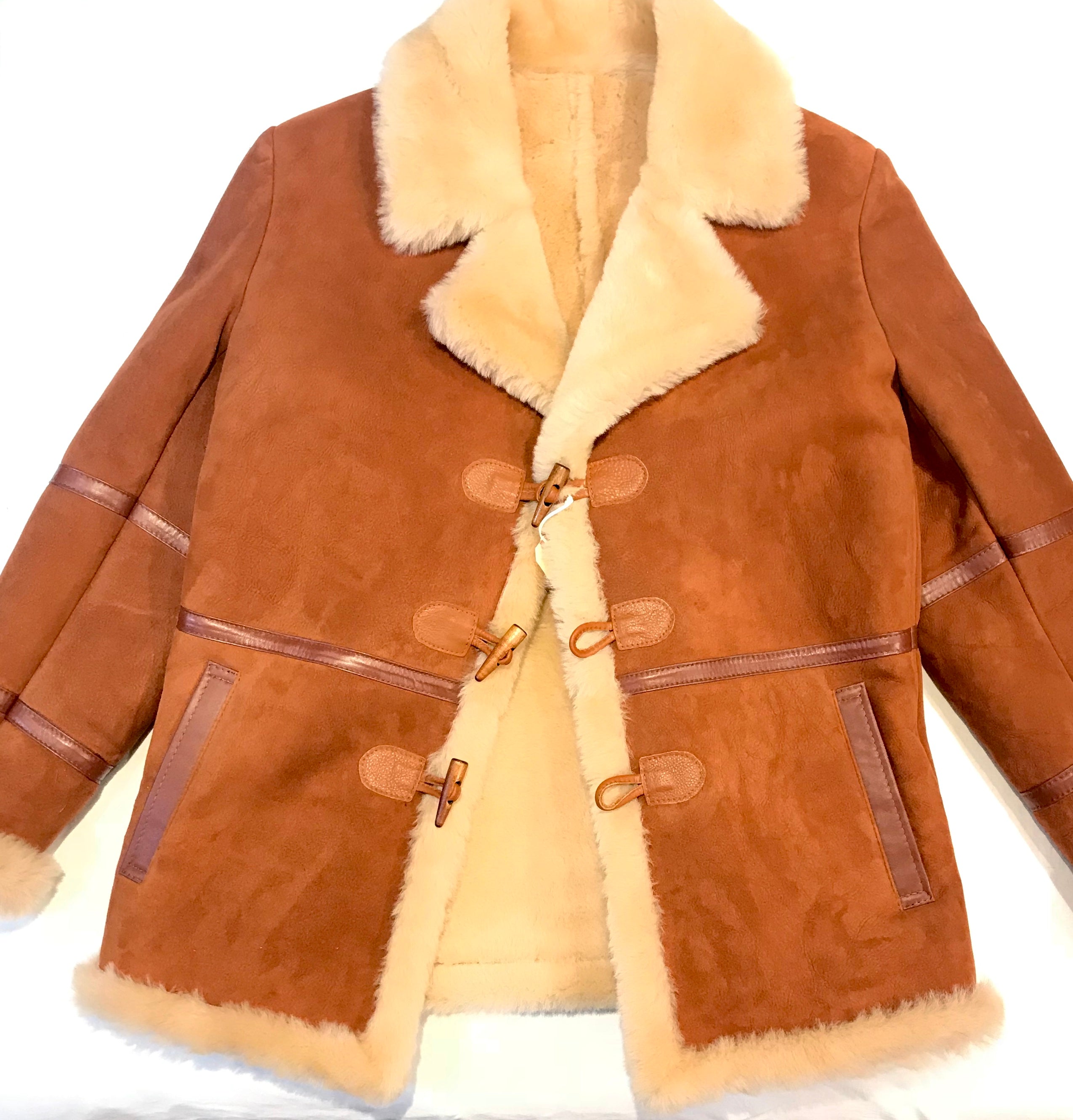 Kashani Maple Duffel Suede Shearling Jacket - Dudes Boutique