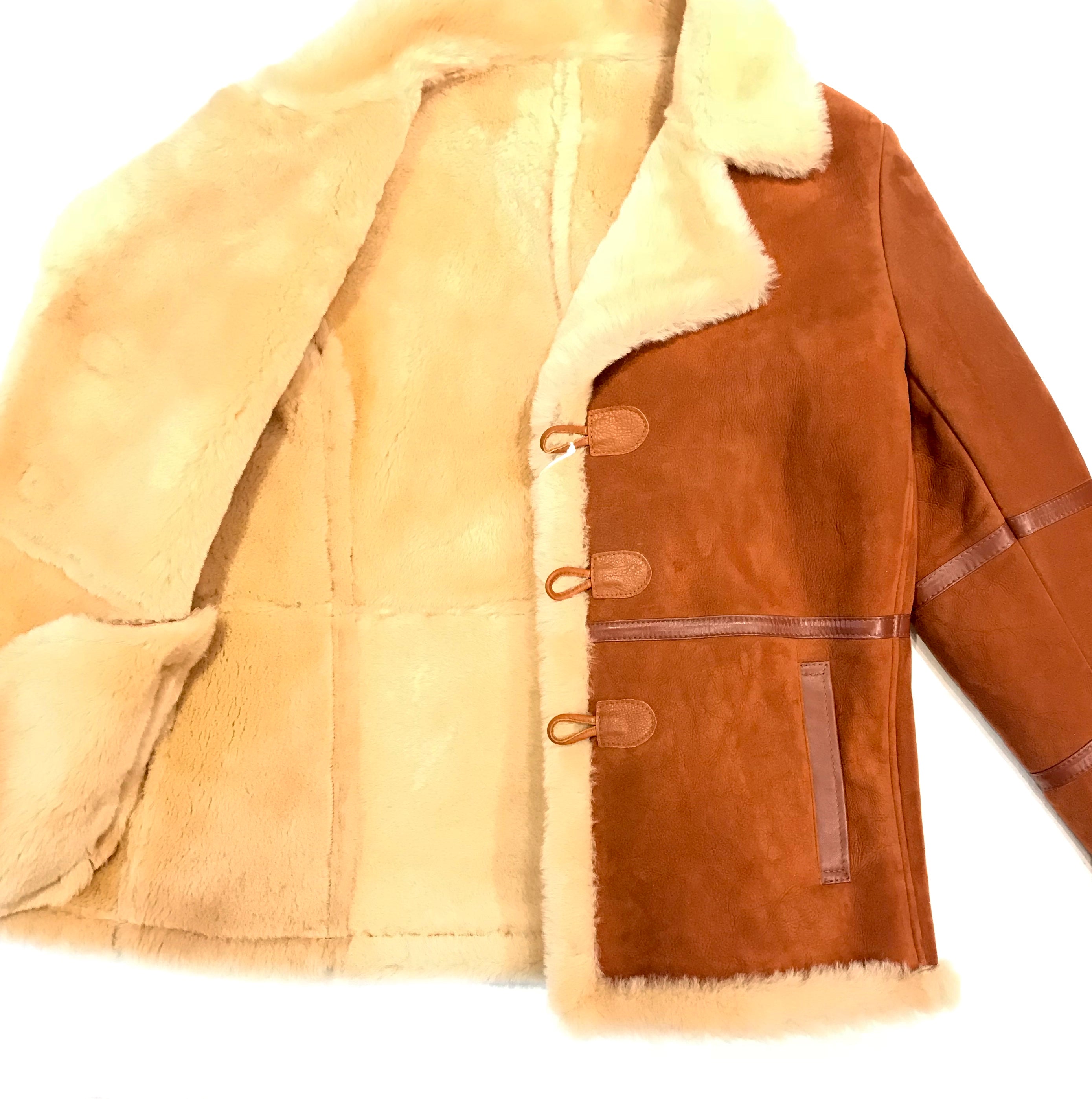 Kashani Maple Duffel Suede Shearling Jacket - Dudes Boutique