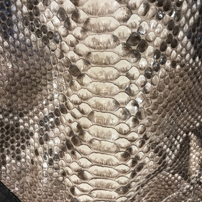 Kashani Dark Brown Natural Python Bomber Jacket - Dudes Boutique