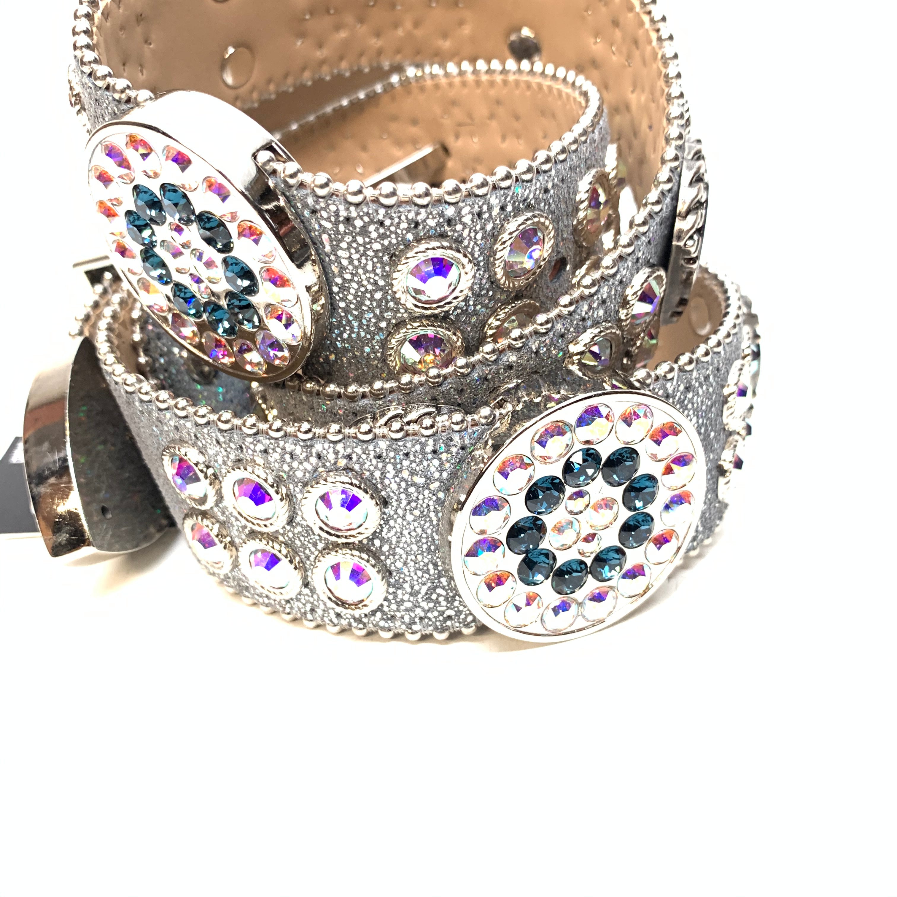 b.b. Simon Star Big Block Crystal Belt - Dudes Boutique