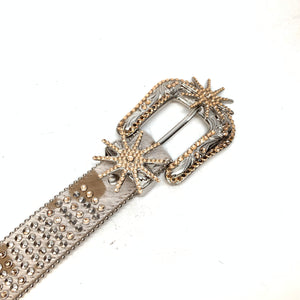 b.b. Simon Western Spiral Pony Crystal Belt - Dudes Boutique