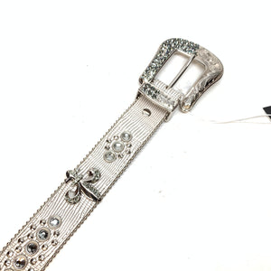 b.b. Simon Lizard Fleur-de-lis Crystal Belt - Dudes Boutique