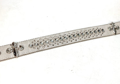 b.b. Simon Lizard Fleur-de-lis Crystal Belt - Dudes Boutique