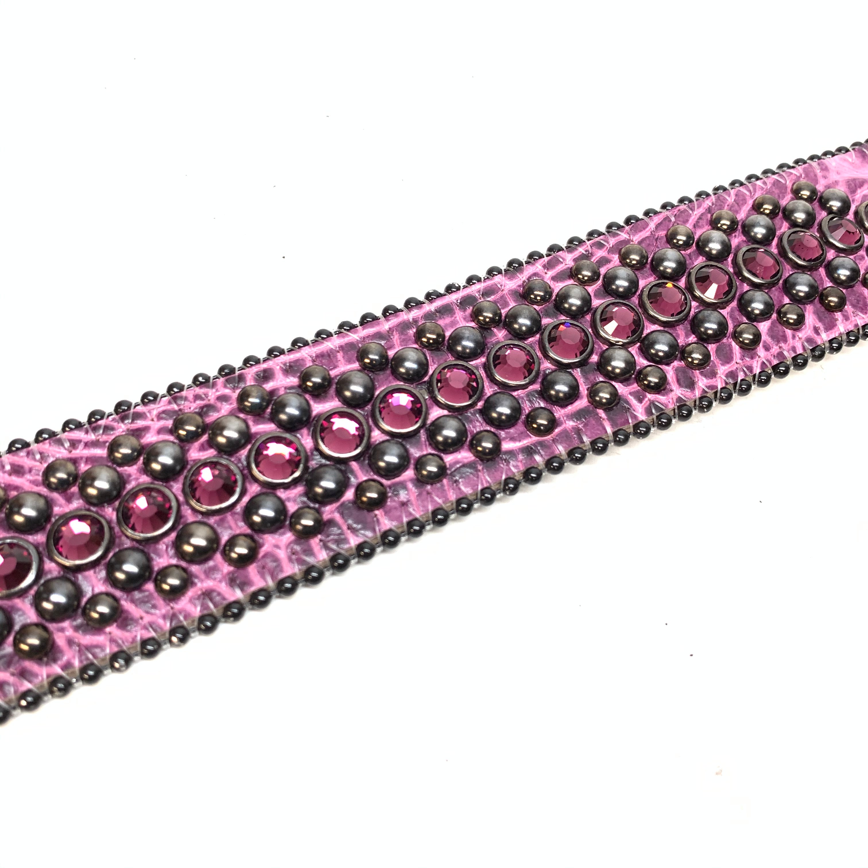 b.b. Simon Double Purple Crystal Belt - Dudes Boutique