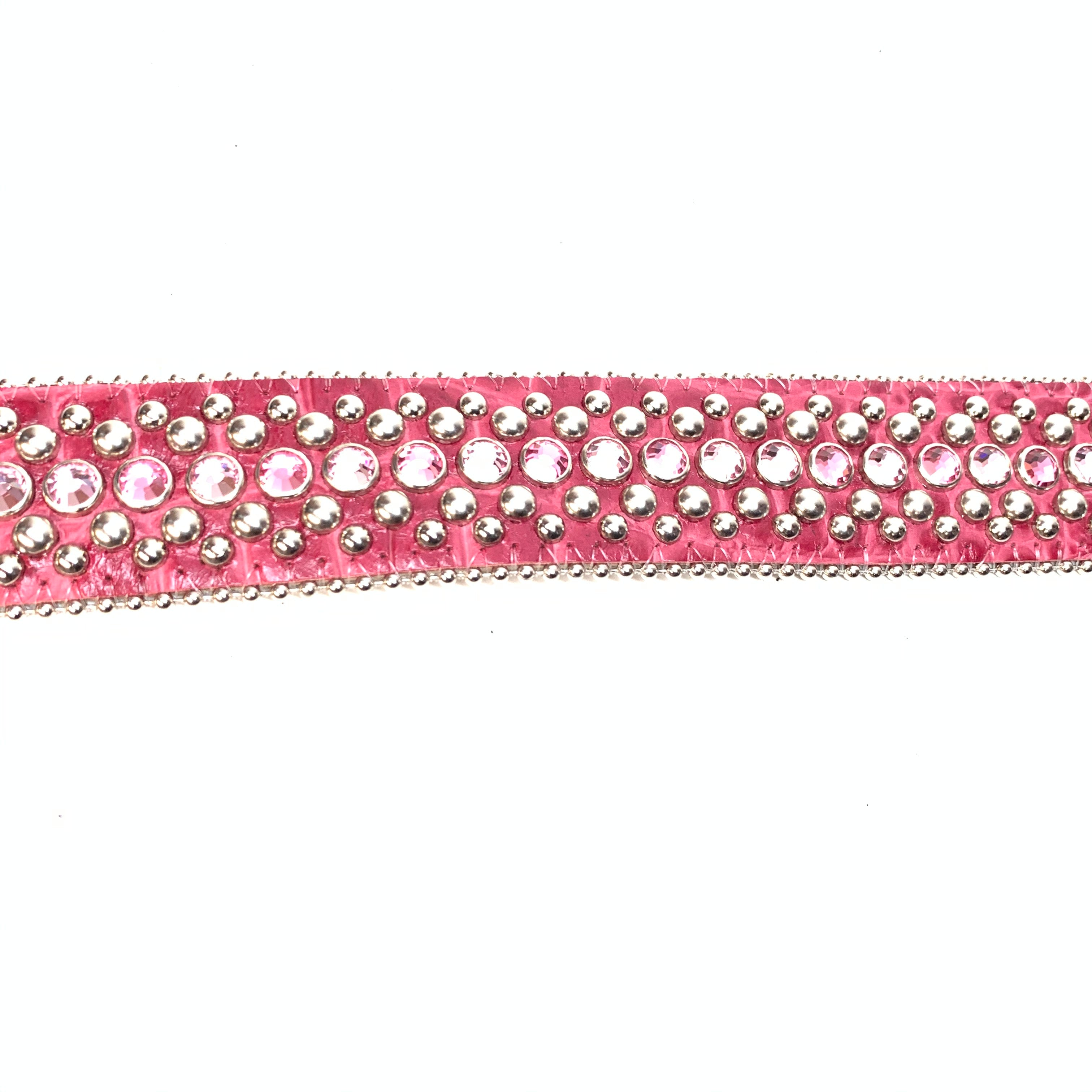 b.b. Simon Wine Red Crystal Belt - Dudes Boutique