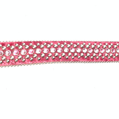 b.b. Simon Wine Red Crystal Belt - Dudes Boutique