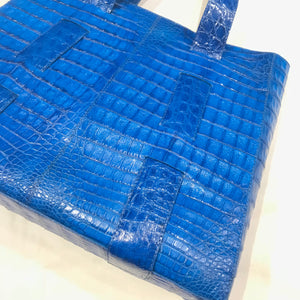 Kashani Baby Blue All Over Alligator Purse Handbag - Dudes Boutique