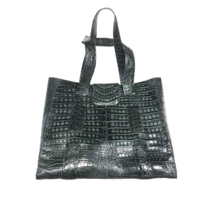 Kashani Forest Green All Over Alligator Purse Handbag - Dudes Boutique