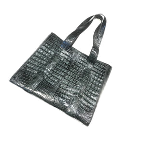 Kashani Forest Green All Over Alligator Purse Handbag - Dudes Boutique