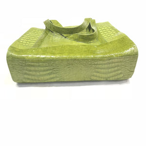 Kashani Lime Green All Over Alligator Purse Handbag - Dudes Boutique