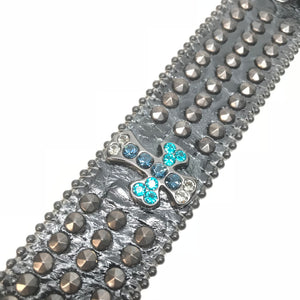 b.b. Simon 'Cross Tripe Studded' Crystal Belt - Dudes Boutique