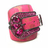 b.b. Simon 'Pink Suede' Swarovski Crystal Belt - Dudes Boutique