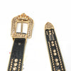 b.b. Simon 'Golden Crown' Double Studded Crystal Belt - Dudes Boutique