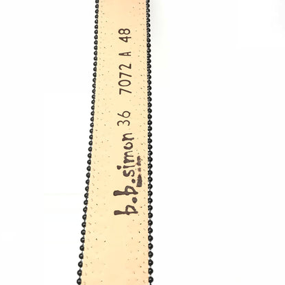 b.b. Simon Double Row Yellow Black Crystal Belt - Dudes Boutique