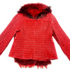 Vericci Red Fox Weaved Biker Jacket - Dudes Boutique