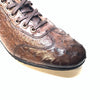 Calzoleria Toscana Dark Brown Ostrich Quill Lace Up Sneakers - Dudes Boutique