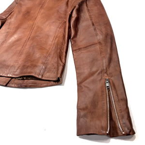 Scully Ladies Mocha Weaved Biker Jacket - Dudes Boutique