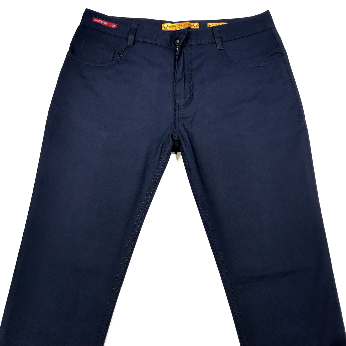Enzo Albert-2 Navy High-end Trousers - Dudes Boutique