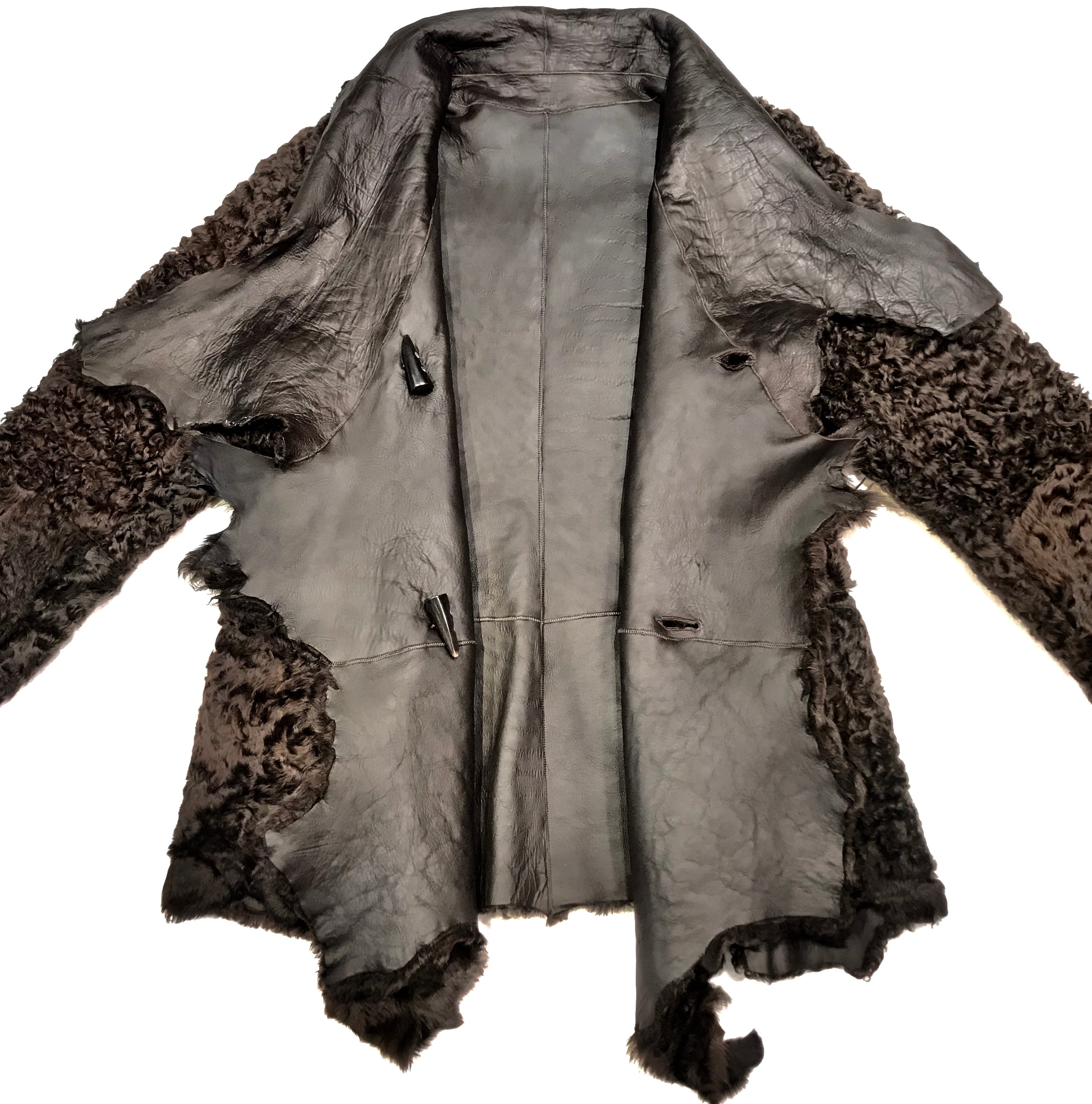 Kashani Ladies Reversible Persian Lamb Peacoat - Dudes Boutique