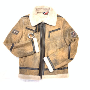 Barya NewYork Airforce Aviator Shearling Coat - Dudes Boutique