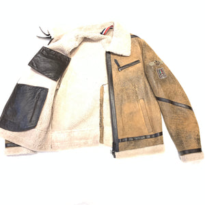 Barya NewYork Airforce Aviator Shearling Coat - Dudes Boutique