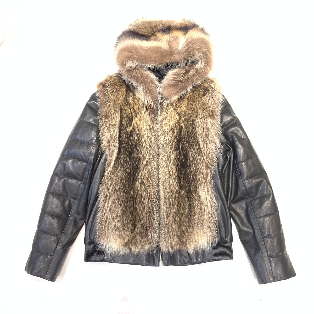 Barya NewYork Men's Raccoon Fur Puffer Jacket - Dudes Boutique