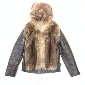 Barya NewYork Men's Raccoon Fur Puffer Jacket - Dudes Boutique