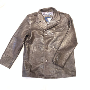 Barya NewYork Double Breasted Embossed Gator Lambskin Jacket - Dudes Boutique