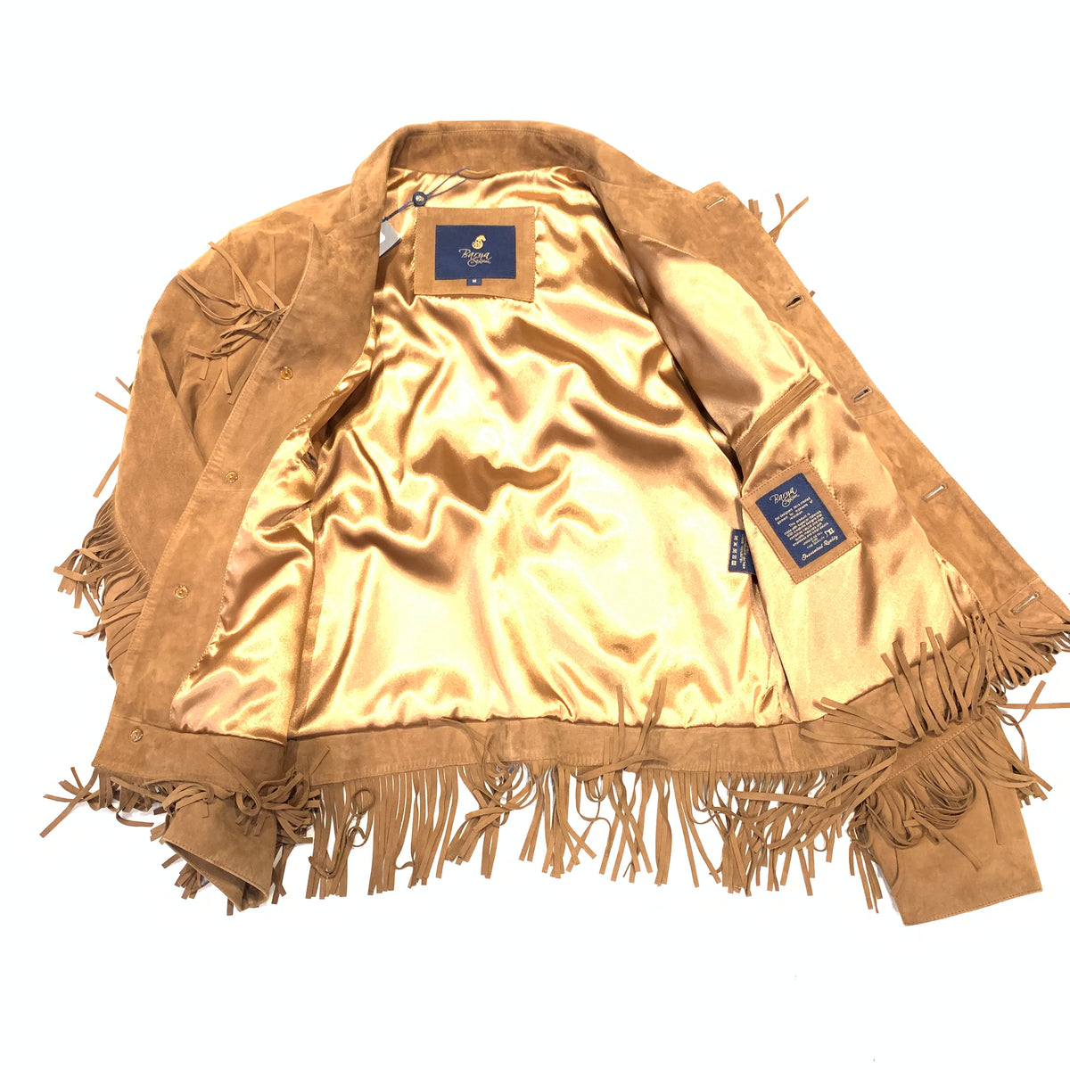 Barya NewYork Men's Suede Fringe Tassel Western Jacket - Dudes Boutique